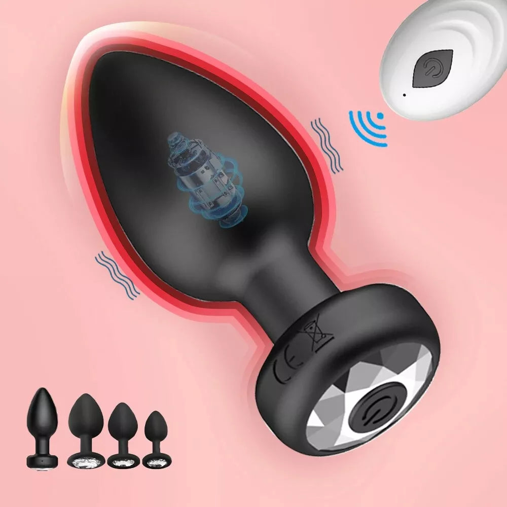 Vibrating Butt Plug Anal Dildo Prostate Massager Vibrator Sex Toys for Men Women