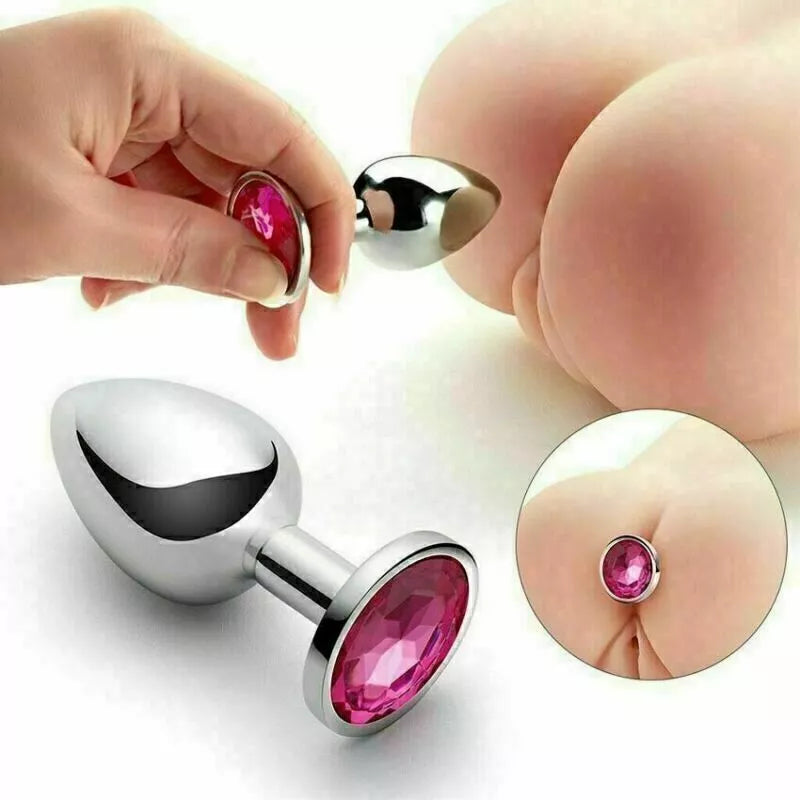 Anal Butt Plug Dildo Prostate Massager Metal Stimulation Sex Tools For Women Men