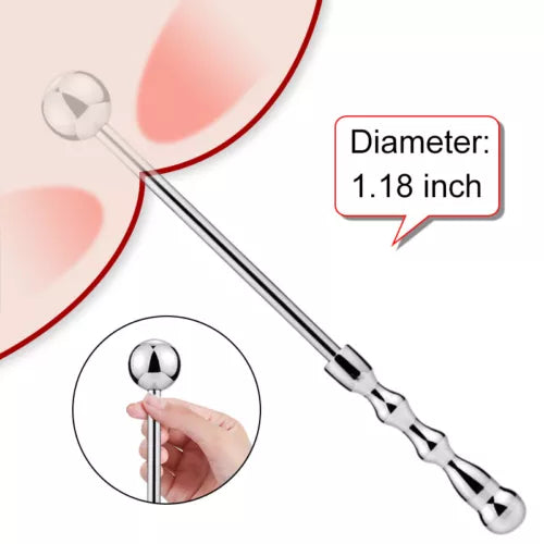 Pack Of 3 Stainless-Steel-Anal Ball Plug Extreme Spreader Dilator Metal Device