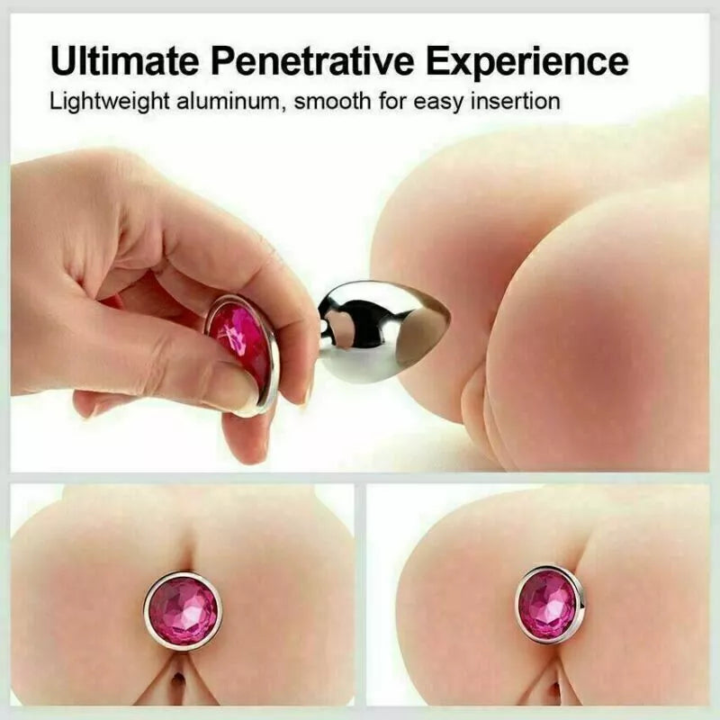 Anal Butt Plug Dildo Prostate Massager Metal Stimulation Sex Tools For Women Men