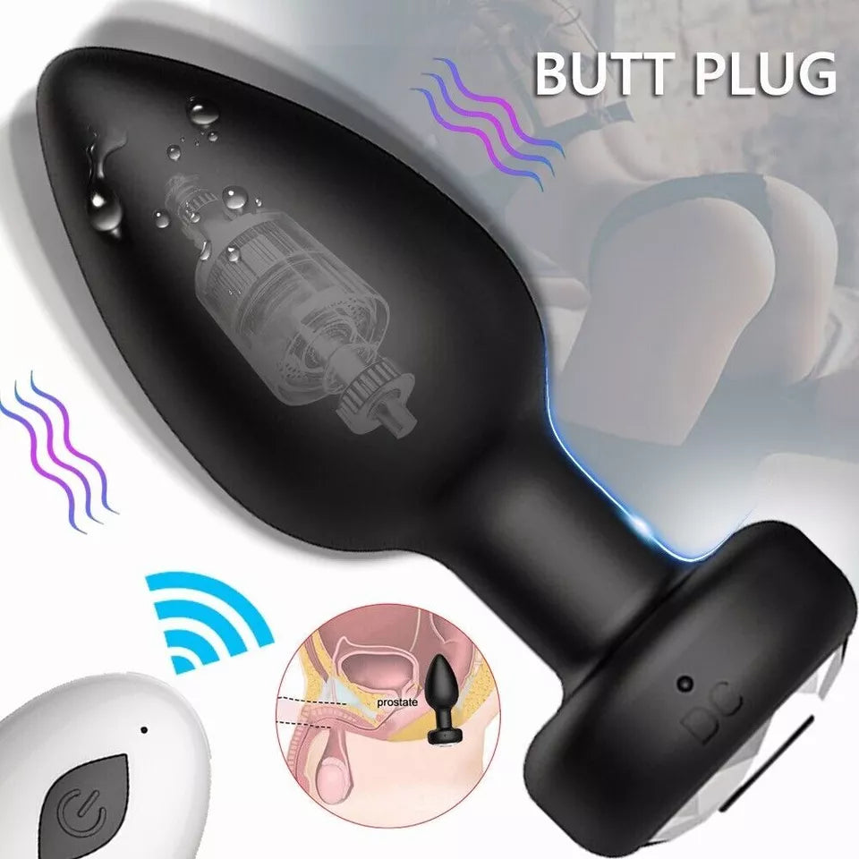 Vibrating Butt Plug Anal Dildo Prostate Massager Vibrator Sex Toys for Men Women