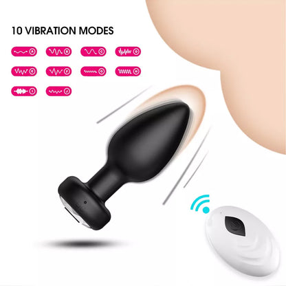 Vibrating Butt Plug Anal Dildo Prostate Massager Vibrator Sex Toys for Men Women