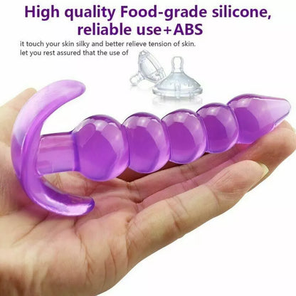 Sex Butt Plug_Anal Toys-Women Men-Prostate Massager-Dildo-Stopper-Anus-Silicone