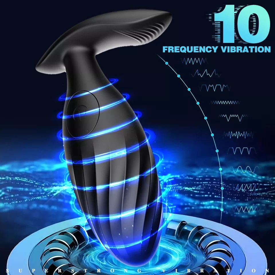 Vibrating Dildo Anal Butt Plug Prostate Massager Vibrator Sex Toys for Men Women