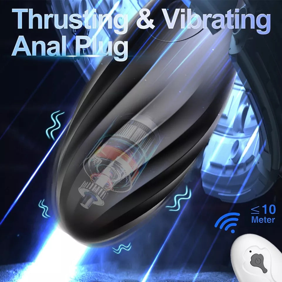 Vibrating Dildo Anal Butt Plug Prostate Massager Vibrator Sex Toys for Men Women