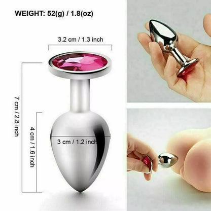 Anal Butt Plug Dildo Prostate Massager Metal Stimulation Sex Tools For Women Men